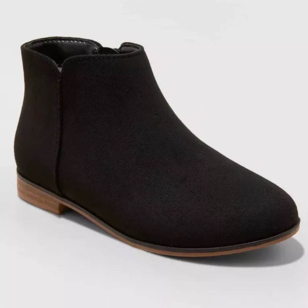 Cat and Jack Kids Ankle Booties - Black